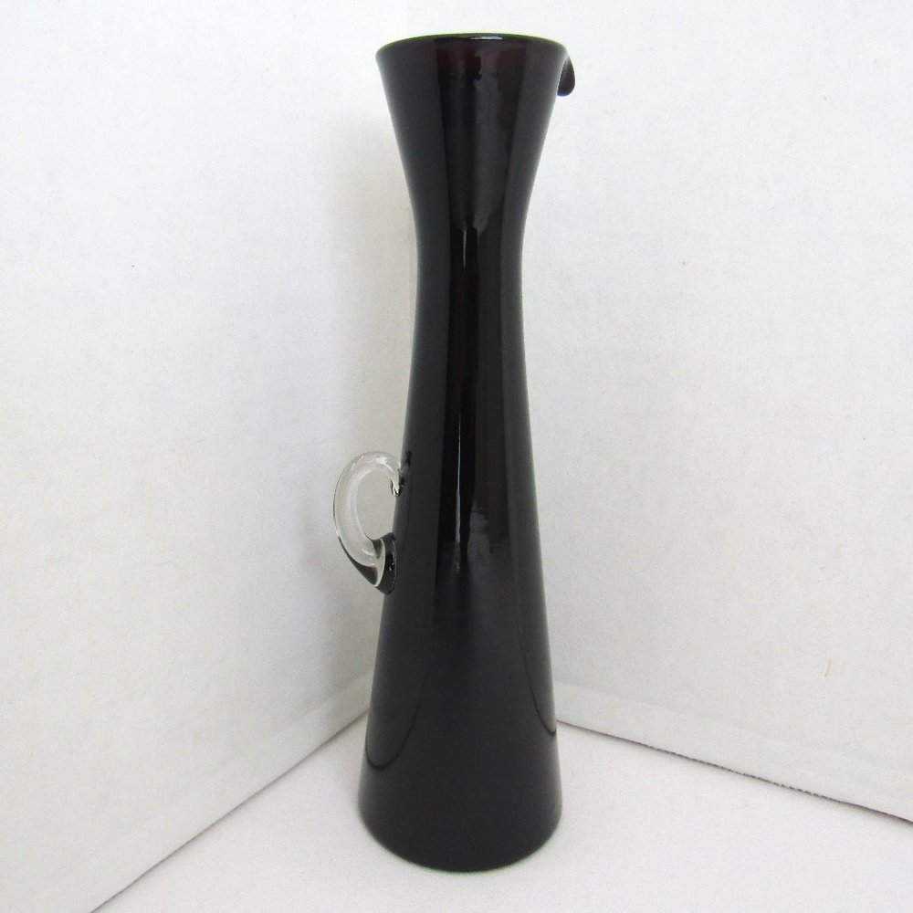 Vintage Hand-Blown Art Glass Small Condiment Pitcher 7-7/8" Inch, Very Nice!